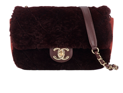 Small Fur Flap Bag, front view